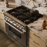 ZLINE 36-Inch 5.2 Cu. Ft. Classic Gas Range with 6 Burner DuoPro™ Cooktop and Convection Gas Oven in Stainless Steel (PCGR36)