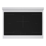ZLINE Autograph Edition 36-Inch 5.2 Cu. Ft. Paramount Induction Range with 5 Element Cooktop and Electric Convection Oven in Satin Stainless Steel with Black Matte Door and Champagne Bronze Accents (SINRSZ-BLM36-CB)