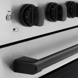 ZLINE Autograph Edition 30-Inch 4.2 Cu. Ft. Paramount Induction Range with 4 Element Cooktop and Electric Convection Oven in Satin Stainless Steel with Matte Black Accents (SINRSZ-30-MB)