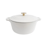 ZLINE 5-Piece Enameled Cast Iron Cookware Set in White Matte (CWSETS-WM-5)