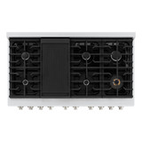 ZLINE 3-Piece Appliance Package - 48-Inch Paramount Gas Range, 36-Inch French Door Refrigerator, Dishwasher, in Stainless Steel