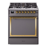 ILVE Nostalgie II Noblesse 30″ Dual Fuel Range Solid Door - UN30QNMP