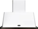 ILVE 40" Majestic Wall Mount Range Hood with 600 CFM Blower Anti-grease Filter 2 Warming Lights Filter Light Indicator Auto-off Function and 4 Fan Speeds (UAM100)