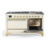 ILVE Majestic II Series 60 Inch Dual Fuel Freestanding Range Gas/Propane (UM15FDQNS3)