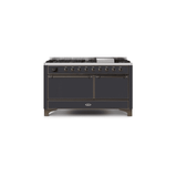 ILVE Majestic II Series 60 Inch Dual Fuel Freestanding Range Gas/Propane (UM15FDQNS3)