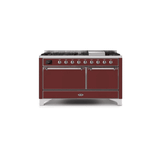 ILVE Majestic II Series 60 Inch Dual Fuel Freestanding Range Gas/Propane (UM15FDQNS3)
