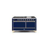 ILVE Majestic II Series 60 Inch Dual Fuel Freestanding Range Gas/Propane (UM15FDQNS3)