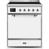 ILVE 30" Majestic II Series Induction Range with 4 Elements 2.3 cu. ft. Total Oven Capacity TFT Oven Control Display (UMI30QNE3)