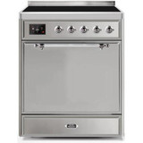 ILVE 30" Majestic II Series Induction Range with 4 Elements 2.3 cu. ft. Total Oven Capacity TFT Oven Control Display (UMI30QNE3)