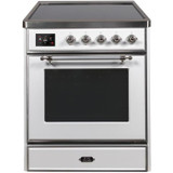 ILVE 30" Majestic II Series Freestanding Electric Single Oven Range with 4 Elements, Triple Glass Cool Door, Convection Oven, TFT Oven Control Display and Child Lock (UMI30NE3)
