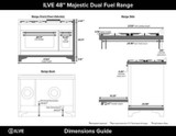 ILVE Majestic II 48 Inch Dual Fuel Range, Double Oven, 8 Burners & Griddle UM12FDNS3