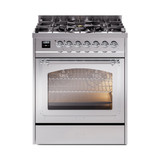 ILVE Nostalgie II Noblesse 30″ Dual Fuel Range Triple Glass Door - UN30NMP