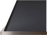 ILVE 36" Majestic Wall Mount Range Hood with 600 CFM Blower Anti-grease Filter 2 Warming Lights Filter Light Indicator Auto-off Function and 4 Fan Speeds (UAM90)