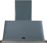 ILVE 36" Majestic Wall Mount Range Hood with 600 CFM Blower Anti-grease Filter 2 Warming Lights Filter Light Indicator Auto-off Function and 4 Fan Speeds (UAM90)