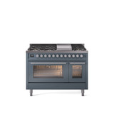 ILVE 48-Inch Professional Plus II Freestanding Dual Fuel Range with 8 Sealed Burner - UP48FWMP