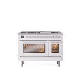 ILVE 48-Inch Professional Plus II Freestanding Dual Fuel Range with 8 Sealed Burner - UP48FWMP