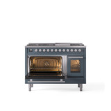 ILVE 48-Inch Professional Plus II Freestanding Dual Fuel Range with 8 Sealed Burner - UP48FWMP