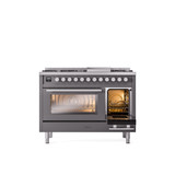 ILVE 48-Inch Professional Plus II Freestanding Dual Fuel Range with 8 Sealed Burner - UP48FWMP