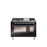 ILVE 48-Inch Professional Plus II Freestanding Dual Fuel Range with 8 Sealed Burner - UP48FWMP