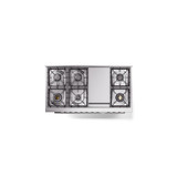 ILVE 48-Inch Professional Plus II Freestanding Dual Fuel Range with 8 Sealed Burner - UP48FWMP