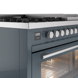 ILVE 48-Inch Professional Plus II Freestanding Dual Fuel Range with 8 Sealed Burner - UP48FWMP