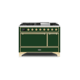ILVE Majestic II 48" Solid Door Dual Fuel Range – Liquid Propane