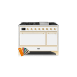 ILVE Majestic II 48" Solid Door Dual Fuel Range – Liquid Propane