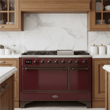 ILVE Majestic II 48" Solid Door Dual Fuel Range – Liquid Propane