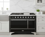 ILVE Majestic II 48" Solid Door Dual Fuel Range – Liquid Propane