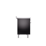 ILVE 48" Professional Plus II Series Freestanding Electric Double Oven Range with 8 Elements, Triple Glass Cool Door, Convection Oven, TFT Oven Control Display and Child Lock - UPI486WMP