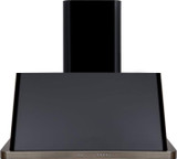 ILVE 30" Majestic Wall Mount Range Hood with 600 CFM Blower Anti-grease Filter 2 Warming Lights Filter Light Indicator Auto-off Function and 4 Fan Speeds (UAM76)