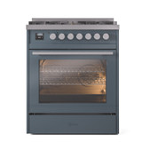 ILVE Professional Plus II 30-Inch Freestanding Dual Fuel Range with 5 Sealed Burner - UP30WMP