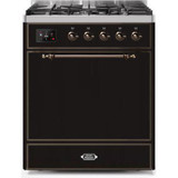ILVE - Majestic II Series - 30 Inch Dual Fuel Freestanding Range Gas/Propane (UM30DQNE3)