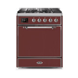 ILVE - Majestic II Series - 30 Inch Dual Fuel Freestanding Range Gas/Propane (UM30DQNE3)
