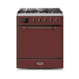 ILVE - Majestic II Series - 30 Inch Dual Fuel Freestanding Range Gas/Propane (UM30DQNE3)