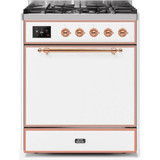 ILVE - Majestic II Series - 30 Inch Dual Fuel Freestanding Range Gas/Propane (UM30DQNE3)