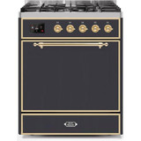 ILVE - Majestic II Series - 30 Inch Dual Fuel Freestanding Range Gas/Propane (UM30DQNE3)