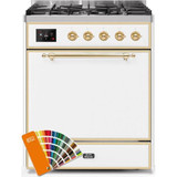 ILVE - Majestic II Series - 30 Inch Dual Fuel Freestanding Range Gas/Propane (UM30DQNE3)