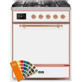 ILVE - Majestic II Series - 30 Inch Dual Fuel Freestanding Range Gas/Propane (UM30DQNE3)