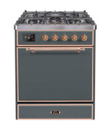 ILVE - Majestic II Series - 30 Inch Dual Fuel Freestanding Range Gas/Propane (UM30DQNE3)