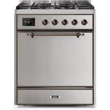 ILVE - Majestic II Series - 30 Inch Dual Fuel Freestanding Range Gas/Propane (UM30DQNE3)
