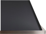 ILVE 36" Majestic Wall Mount Range Hood with 600 CFM Blower Anti-grease Filter 2 Warming Lights Filter Light Indicator Auto-off Function and 4 Fan Speeds (UAM90)