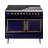 ILVE Nostalgie II Noblesse 40″ Induction Freestanding Range with Solid Door - UNDI406QNMP