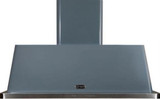 ILVE 48" Majestic Wall Mount Range Hood with 600 CFM Blower Anti-grease Filter 2 Warming Lights Filter Light Indicator Auto-off Function and 4 Fan Speeds (UAM120)
