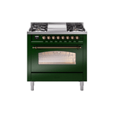 ILVE 36" Nostalgie II Series Freestanding Single Oven Dual Fuel Range
