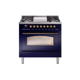 ILVE 36" Nostalgie II Series Freestanding Single Oven Dual Fuel Range