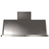 ILVE 48" Majestic Wall Mount Range Hood with 600 CFM Blower Anti-grease Filter 2 Warming Lights Filter Light Indicator Auto-off Function and 4 Fan Speeds (UAM120)