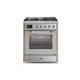 ILVE 30" Majestic II Series Gas Burner and Electric Oven Range with 5 Sealed Burners (UM30DNE3)