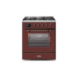 ILVE 30" Majestic II Series Gas Burner and Electric Oven Range with 5 Sealed Burners (UM30DNE3)