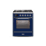 ILVE 30" Majestic II Series Gas Burner and Electric Oven Range with 5 Sealed Burners (UM30DNE3)